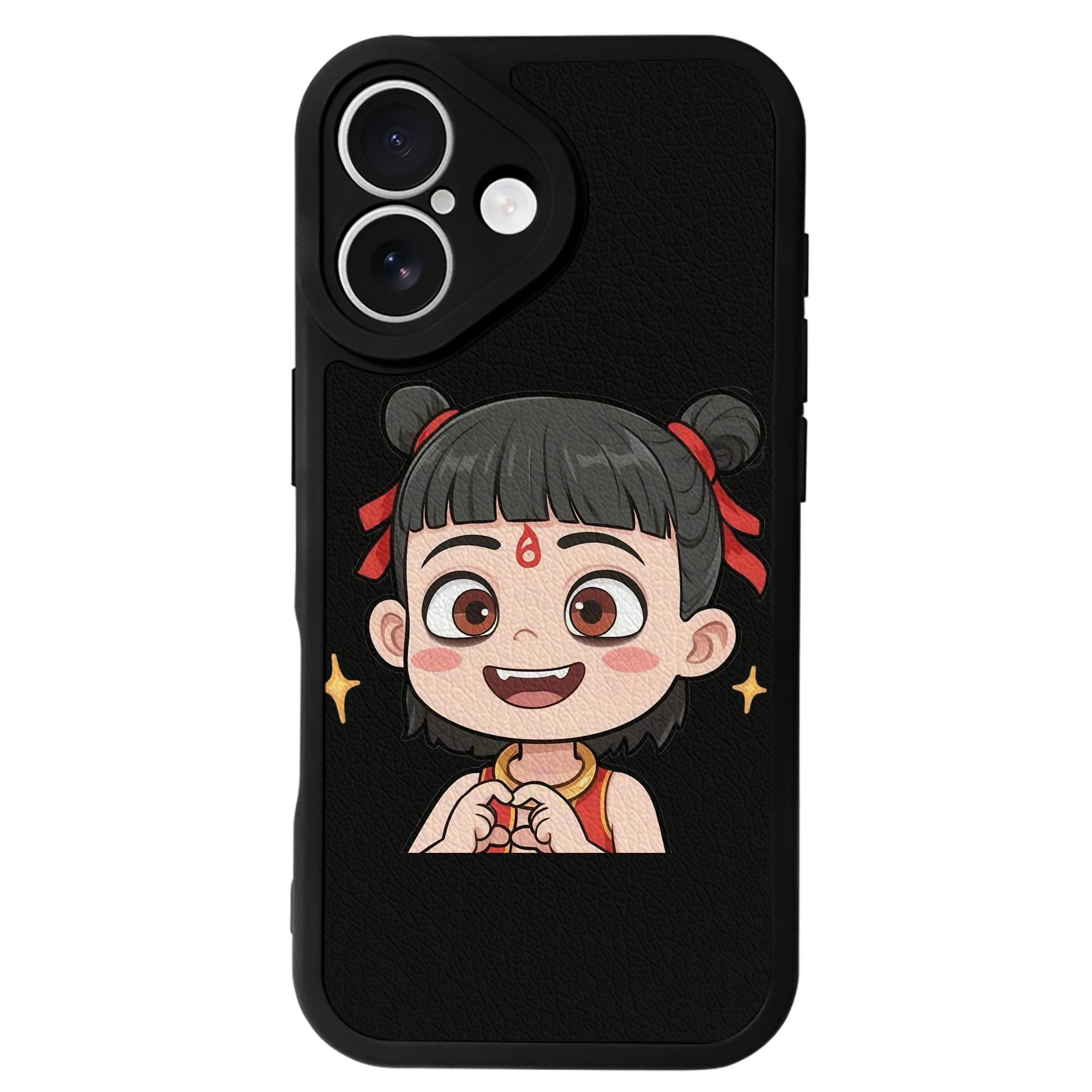 （画像用） Ne Zha 2 ナタ 魔童の大暴れ 【iPhone 16シリーズ対応】シリコンスマホケース（レザー調） 材質：シリコン